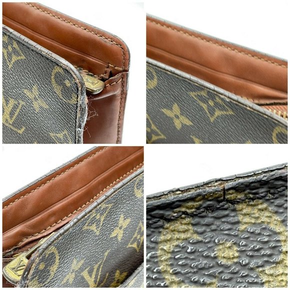 AUTHENTIC Louis Vuitton Monogram Pochette Homme Clutch Bag - Picture 11 of 12